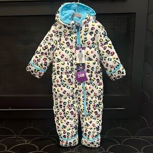 AMAZING! Brand New! Girls colorful SPYDER Snow Suit Size 24M. Perfect!